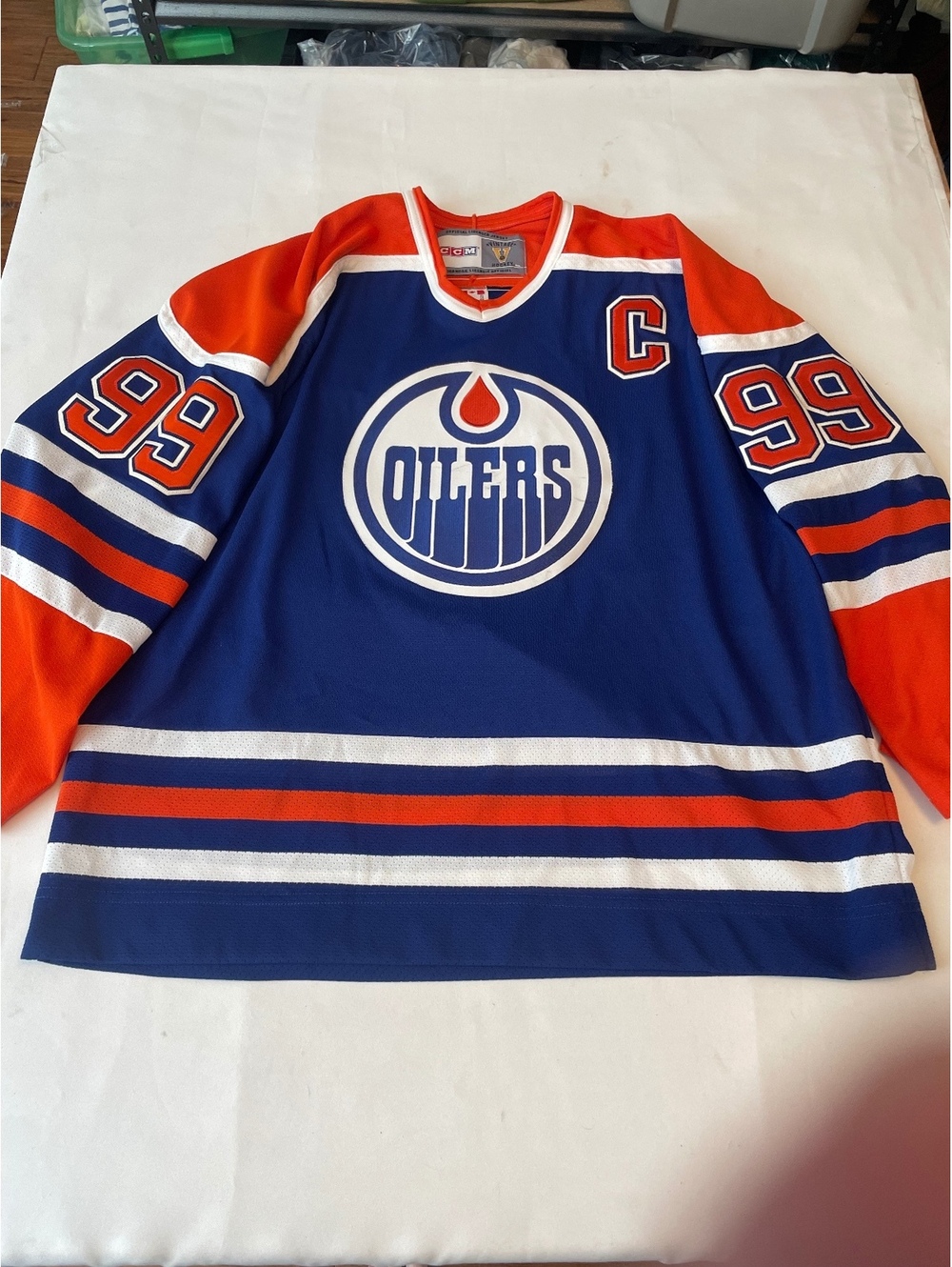 Vintage CCM Edmonton Oilers Wayne Gretzky Hockey Jersey XL